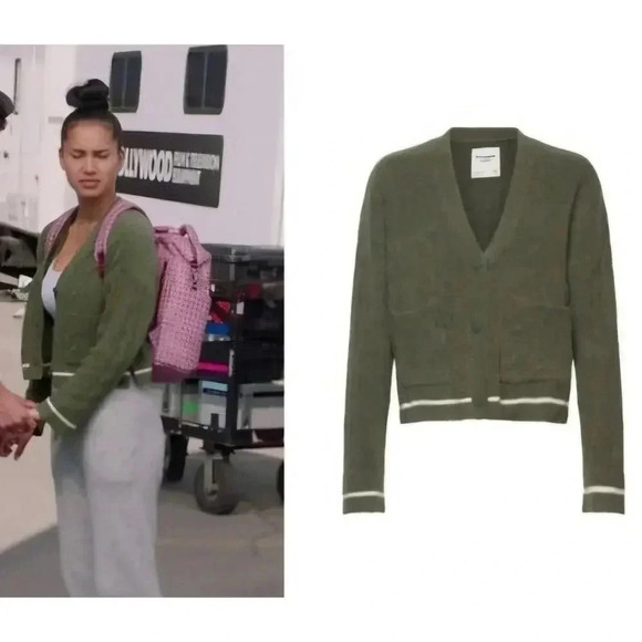 Abercrombie and Fitch wool blend button down cardigan sweater green small. - Picture 2 of 10